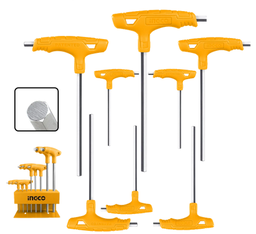 [HHKT80818] 8 Pcs T-handle hex wrench set