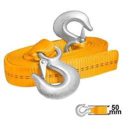 [HTS0206] Tow strap with steel hooks