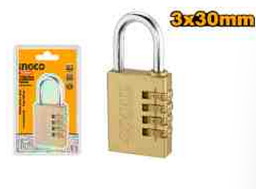 [DBCK0303] 3 Digit brass combination padlock