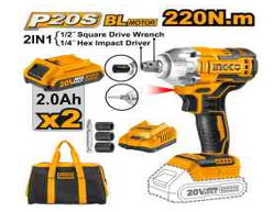 [CIWLI20208] Lithium-ion cordless impact driver&amp;wrench