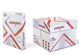 [PAPIER PHOTOCOPIE A4 MARAM] MARAM A4 COPY PAPER WHITE 80GSM 210*297 500Sht/Rm 5Rm/Ctn 300Rm/Plt