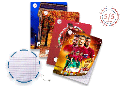 [C48P] Cahier 22*17cm - 52GMS - Deuxième qualité 48page 19,6028kgs/ctn