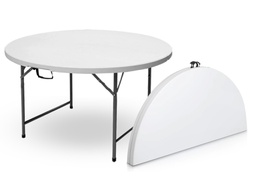 [HP-122YZ] 4FT ROUND FOLD IN HALF TABLE REF: HP-122YZ