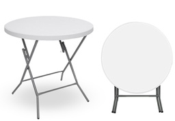 [HP-80YL] 2FT ROUND STRAIGHT FOLDABLE TABLE REF: HP-80YL