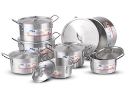 [ML-8081] COOKING POT SET 14 PCS CARTON DE 4 PCS MIRALUX