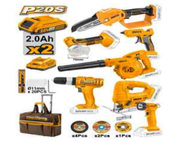 [CKLI20216] 7 Pcs Lithium-Ion all-in-one combo kit