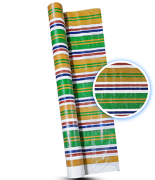 [3.8M*100M tarpaulin] Tarpaulin Rayée Multicouleur 80grm/m² Largeur 3.80M Rouleau de 100M