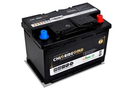 [DIN66L MF] Batterie sans entretien CHLORIDE GOLD ENGLAND 66Amp 12V ref:DIN66L MF 16,8 Kg