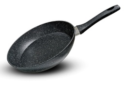 [ML-8076] Poele Miralux en acier forge granite 28cm (Cartons de 12 pcs)