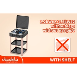 [KMGS018B] Gas stove with shelf