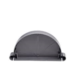 [RG707] FOND DE GOUTTIERE DROITE PVC GRIS 7" DIAM 175mm David = GUTTER ENDCAP RIGHT