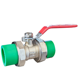 [PPR BALL VALVE GREEN20] VANNE D'ARRET PPR 1/4 T DIAM 20mm a Souder David (Boite de 16 pcs)