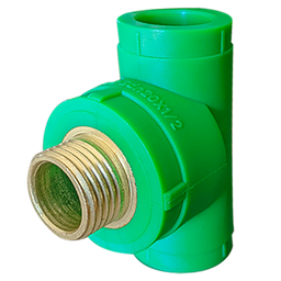 [T20*1/2M PPR MALE TEE GREEN] TE FILETE MALE PPR Diam 20MM 1/2*20mm David = PPR MALE TEE GREEN (Sachet de 50 pcs)