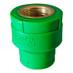 [S20*1/2F PPR FEMALE SOCKET GREEN] RACCORD DROIT TARAUDE FEMELLE PPR Diam 20mm 1/2*20mm David = PPR FEMALE SOCKET GREEN (Sachet de 50 pcs)