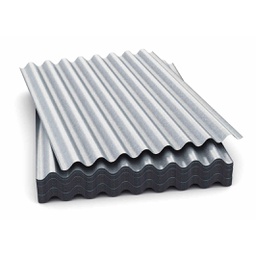 [TOZ 0,25*2M50] Toles ondulés Aluzinc Ep0,25 long 2m50 Larg.1000 Marque: Effeill