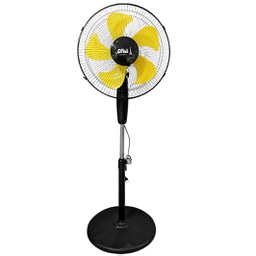 [USSF-730 Jaune] Ventilateur Effeil 16" couleur Jaune socle rond 5 pales