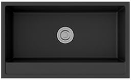 [G-T7646D01] EVIER GRANITE SIMPLE BAC MEERA Réf: G-T7646D01 Couleur DARK BLACK