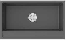 [G-T7646D02] EVIER GRANITE SIMPLE BAC MEERA Réf: G-T7646D02 Couleur FROSTED GREY