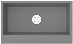 [G-T7646D04] EVIER GRANITE SIMPLE BAC MEERA Réf: G-T7646D04 Couleur LIGHT GREY