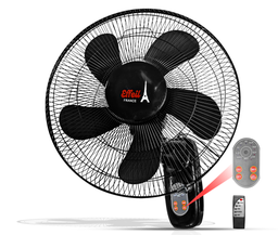[FW-1604R] Ventilateur murale 16&quot; Réf: FW-1604R 5 pales, avec télécommande, couleur Noir, CTN de 2 pcs Marque: Effeil