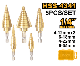 [AKSDS2051] Step drill bit set