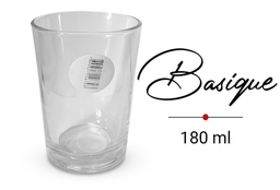 [WX18899] Verre à boire transparent BASIQUE 180Ml ref: WX18899 set de 6pcs , ctn de 12 sets