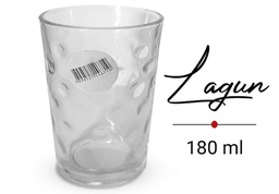 [WX18903] Verre à boire transparent LAGUN 180Ml  ref: WX18903 set de 6pcs , ctn de 12 sets