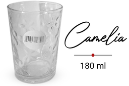 [WX18905] Verre à boire transparent CAMELIA 180Ml ref: WX18905 set de 6pcs , ctn de 12 sets
