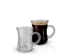 [Istanbul coffee 85ml] Istanbul coffe mug coffret de 06pcs/ctn de 12 coffrets/capacité de 85ml - RAAD GLASS EGYPTE