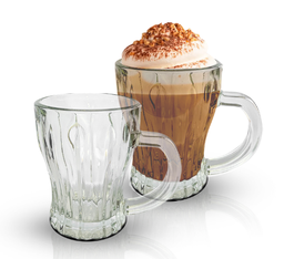 [Cappuccino mug 170ml] Cappuccino coffret de 03pcs/ctn de 16 coffrets/capacité de 170ml - RAAD GLASS EGYPTE