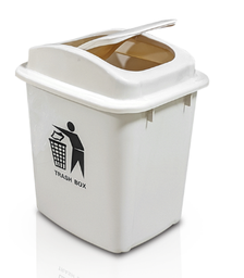 [XDL-20A-7] Plastic trash box 20L ctn/12pcs ref: XDL-20A-7 avec couvercle