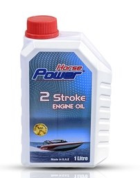 [HUILE 2T] Huile Moteur Marine Horse Power 1L couleur bleu 2T (ctn de 12 flacon)