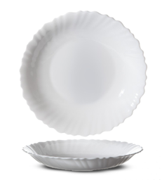 [LHP105 AVEC LOGO] Assiette Opal 10,5" soup plate avec Logo Effeil (ctn de 36pcs)