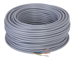 [CABLE CCA 2X1.5MM² H05VV-F GRIS SOUPLE] CABLE CCA 2X1.5MM² H05VV-F GRIS SOUPLE RLX DE 100M ERMAKS