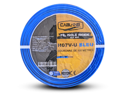 [H07V-U1.5B] FIL ISOLE RIGIDE 1,5MM2 H07V-U BLEU (C/100M) CABLING TURQUIE