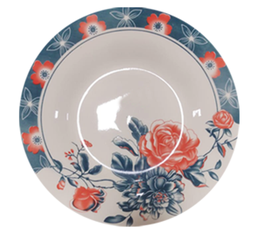[SPP8"-EFFEIL Super Imprimé] Assiette 8" en céramique porcelaine [Soup Plate] Super Imprimé (CTN de 72 PCS)