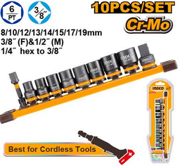 [HKISSD38104] 10 Pcs 3/8"DR. Impact socket set