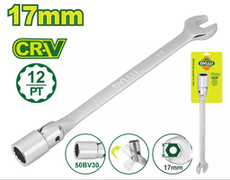 [DTTH1E17] Open end swivel head socket spanner wrench