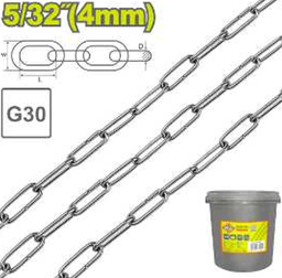 [DTTLT1B04] Medium link welded chain - Length: 84m DYLLU