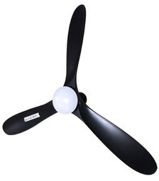 [FAN HJ-027-3 - 60" Black] Ventilateur plafonier qualité supérieure avec telecommande ref: HJ-027-3 - Couleur Black avec lampe led - Dim: 60"