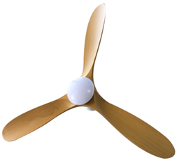 [FAN HJ-027-3 - 60" White-wood grain] Ventilateur plafonier qualité supérieure avec telecommande ref: HJ-027-3 - Couleur White-wood grain avec lampe led - Dim: 60"