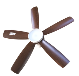 [FAN HJ-046-5 - 42"] Ventilateur plafonier qualité supérieure avec telecommande ref: HJ-046-5 - Couleur White+waltnut avec lampe led - Dim: 42"