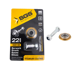 [SGS148] Diamond Cutter Titanium Coated Tile&amp;Granite Diamond Cutter 22mm/Dev/long