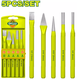 [DTCC8395] 5 Pcs Cold chisel and punch set - DYLLU