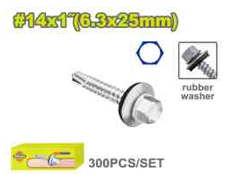 [DTXS4512] Hex self drilling screw with rubber washer - DYLLU